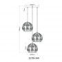 Lampa wisząca 3x40 W czarna 157593HR Globo Lighting Mika zdj.2