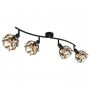 Lampa podsufitowa 4x25 W czarna 157594 Globo Lighting Mika zdj.4