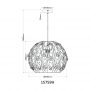 Lampa wisząca 1x40 W czarna 15759H Globo Lighting Mika zdj.2
