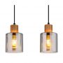 Lampa wisząca 3x25 W czarna-przydymiona 157683 Globo Lighting Aleidis zdj.3