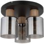 Lampa podsufitowa 3x25 W czarna-przydymiona 157683D Globo Lighting Aleidis zdj.1