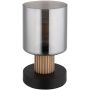 Lampa stołowa 1x25 W czarna-przydymiona 15768T Globo Lighting Aleidis zdj.1