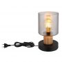 Lampa stołowa 1x25 W czarna-przydymiona 15768T Globo Lighting Aleidis zdj.3
