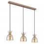 Lampa wisząca 3x40 W bursztynowa 15769A3 Globo Lighting Massey zdj.3