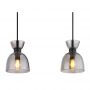 Lampa wisząca 3x40 W czarna-przydymiona 15769S3 Globo Lighting Massey zdj.3