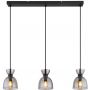 Lampa wisząca 3x40 W czarna-przydymiona 15769S3 Globo Lighting Massey zdj.1