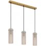Lampa wisząca 3x40 W złota-bursztynowa 157753H Globo Lighting Karolo zdj.1