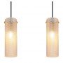 Lampa wisząca 3x40 W złota-bursztynowa 157753H Globo Lighting Karolo zdj.3