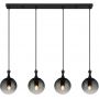 Lampa wisząca 4x40 W czarna-przydymiona 158854H Globo Lighting Dalton zdj.3