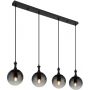 Lampa wisząca 4x40 W czarna-przydymiona 158854H Globo Lighting Dalton zdj.1