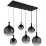 Lampa wisząca 6x10 W czarna-przydymiona 158856H Globo Lighting Dalton zdj.3