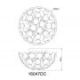 Lampa podsufitowa x7 W chrom 16047DC Globo Lighting Virina zdj.2