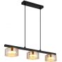 Lampa wisząca 3x6 W czarna-bursztynowa 160553HG Globo Lighting Higgins zdj.1