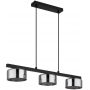 Lampa wisząca 3x6 W czarna-przydymiona 160553HS Globo Lighting Higgins zdj.1