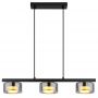 Lampa wisząca 3x6 W czarna-przydymiona 160553HS Globo Lighting Higgins zdj.2
