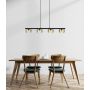 Lampa wisząca 4x6 W czarna-przydymiona 160554HS Globo Lighting Higgins zdj.4