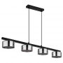 Lampa wisząca 4x6 W czarna-przydymiona 160554HS Globo Lighting Higgins zdj.3