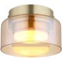 Lampa podsufitowa 1x6 W złota-bursztynowa 16055DG Globo Lighting Higgins zdj.1