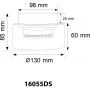 Lampa podsufitowa 1x6 W czarna-przydymiona 16055DS Globo Lighting Higgins zdj.2