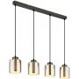 Lampa wisząca 4x60 W czarna-chrom 160564H Globo Lighting Felicia zdj.1