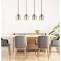 Lampa wisząca 4x60 W czarna-chrom 160564H Globo Lighting Felicia zdj.2