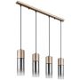 Lampa wisząca 4x25 W przydymiona-złota 210004HCA Globo Lighting Annika zdj.1