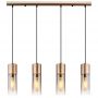 Lampa wisząca 4x25 W przydymiona-złota 210004HCA Globo Lighting Annika zdj.2