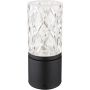 Lampa stołowa 1x2.5 W czarna-przezroczysta 21010S Globo Lighting Lunki zdj.4