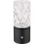 Lampa stołowa 1x2.5 W czarna-przezroczysta 21010S Globo Lighting Lunki zdj.5