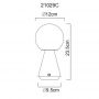 Lampa stołowa 1x1.5 W złota 21029C Globo Lighting Sora zdj.2