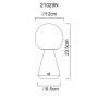 Lampa stołowa 1x1.5 W nikiel 21029N Globo Lighting Sora zdj.2