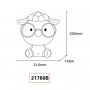 Lampka nocna dziecięca 1x1 W różowa 21760P Globo Lighting Sheepy zdj.2