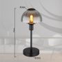 Lampa stołowa 1x25 W czarna-przydymiona 21914B Globo Lighting Kokkini zdj.2