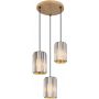 Lampa wisząca 3x60 W przydymiona 30229346 Globo Lighting Run zdj.1