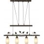 Lampa wisząca 4x28 W czarna 30800423X Globo Lighting Venezia zdj.1