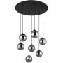 Lampa wisząca 6x3.5 W czarna-przydymiona 561337H Globo Lighting Riha zdj.4