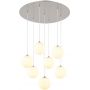 Lampa wisząca 6x3.5 W biała-nikiel 561407H Globo Lighting Riha zdj.1