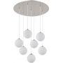 Lampa wisząca 6x3.5 W biała-nikiel 561407H Globo Lighting Riha zdj.4