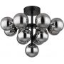 Lampa podsufitowa powyżej 6x5 W czarna-przydymiona 5614313D Globo Lighting Grappy zdj.4