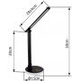 Lampa biurkowa 2x5 W czarna 58445B Globo Lighting Geraldo zdj.2