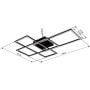 Lampa podsufitowa 1x40 W czarna 6722740NBSH Globo Lighting Gabriel zdj.2