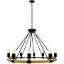 Lampa wisząca powyżej 6x20 W czarna-beżowa 307927 Goldlux Arthur zdj.1