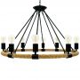 Lampa wisząca powyżej 6x20 W czarna-beżowa 307927 Goldlux Arthur zdj.3