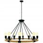 Lampa wisząca powyżej 6x20 W czarna-beżowa 307927 Goldlux Arthur zdj.4