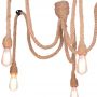 Lampa wisząca 5x12 W beżowa 312921 Goldlux Rope zdj.3