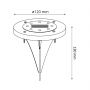 Lampa solarna stojąca 1x W srebrny 315212 Goldlux Sol zdj.2