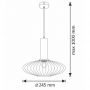 Lampa wisząca 1x20 W złota 317384 Goldlux Norfolk zdj.2