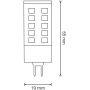 Żarówka LED 1x4 W 6500 K g9 317506 Goldlux Platinum zdj.2