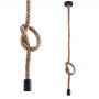 Lampa wisząca 1x12 W beżowa 321909 Goldlux Rope zdj.4