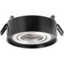 Lampa do zabudowy 1x8 W czarna 322067 Goldlux Gaja zdj.1